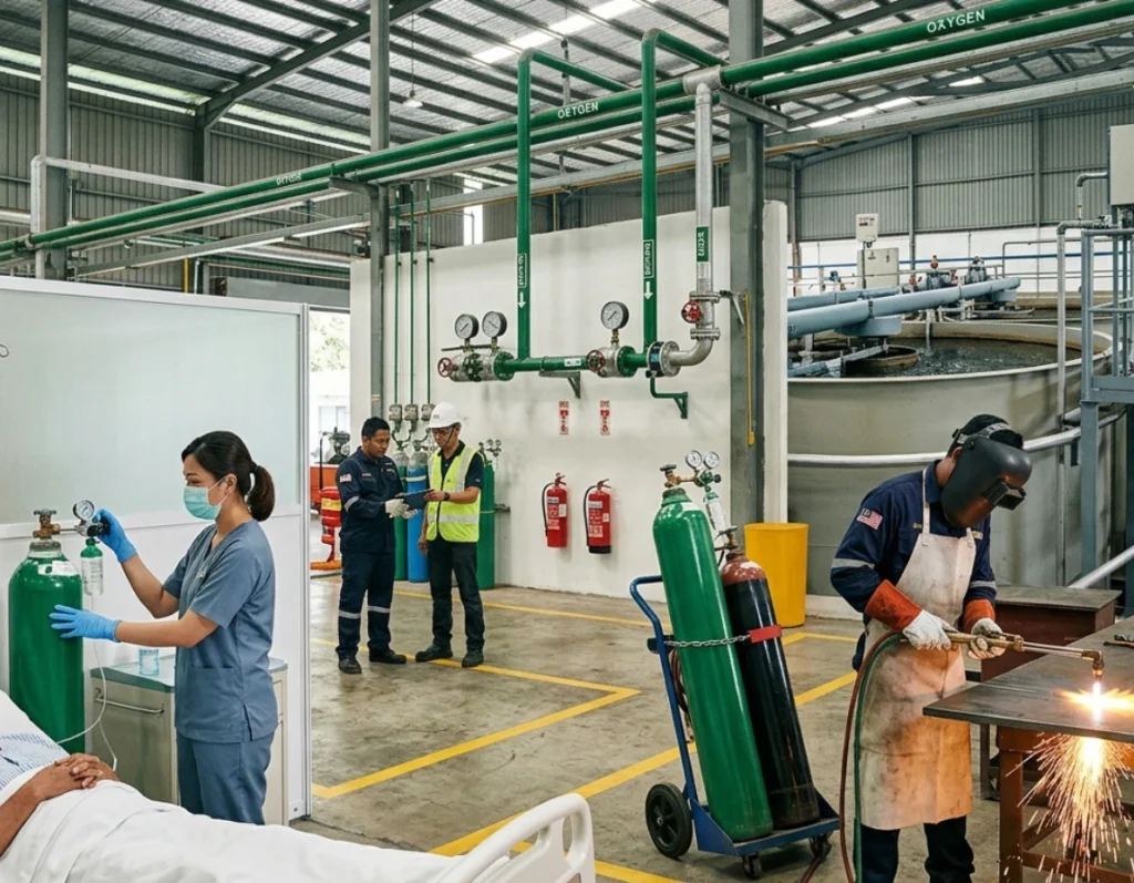 oxygen gas malaysia cylinders industrial 